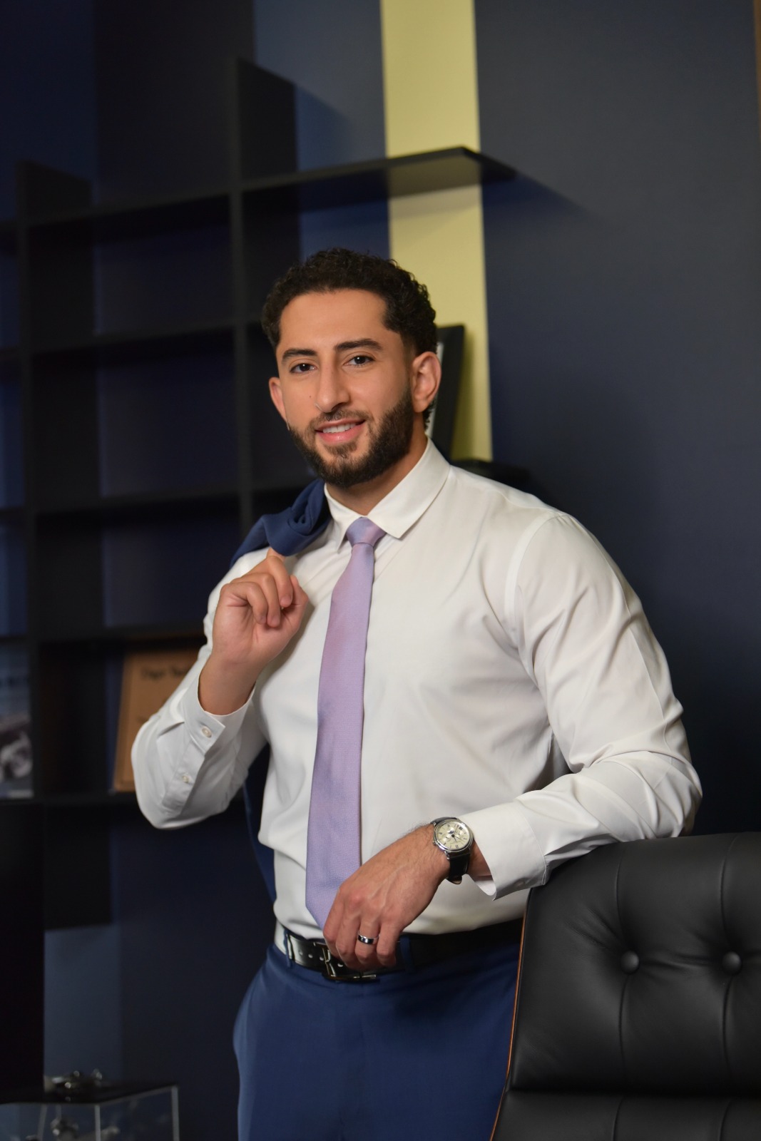 Sharif Maadi, managing partner of Maadi Law, in his Orland Park office